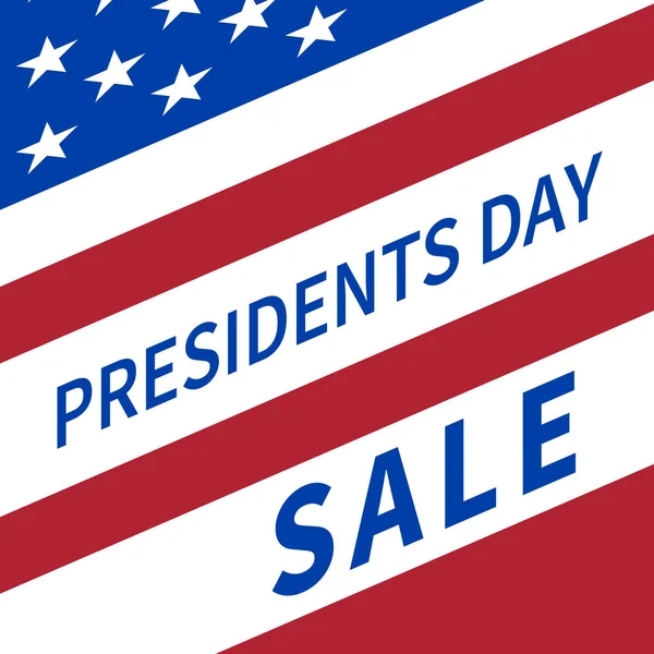 Happy Presidents Day Sale banner — Stock Vector
