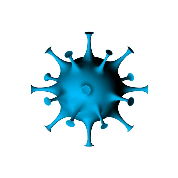 Ilustración realista del vector 3d de la unidad del coronavirus — Vector de stock