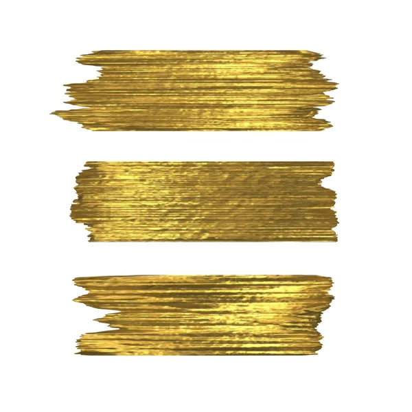 Золотистые Глайтерные Брюшки Белом Фоне Иллюстрация Пятна Блестящей Золотой Текстуры — стоковый вектор