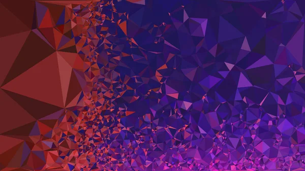 Multicolore Rouge Violet Géométrique Froissé Triangulaire Bas Style Poly Dégradé — Image vectorielle