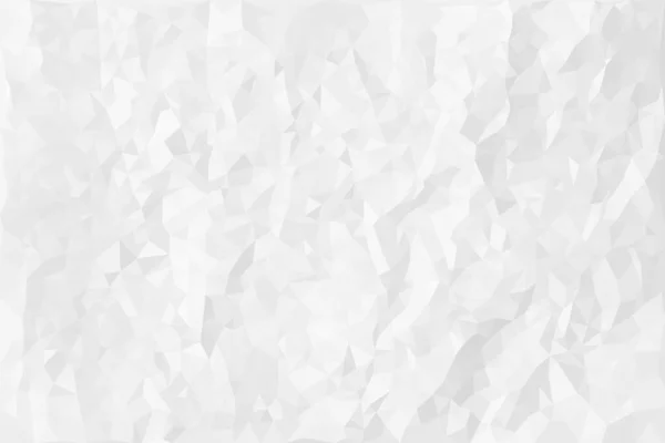 Textura Zmačkaného Papíru Bílé Polygonální Mozaiky Trojúhelníkové Pozadí Abstraktní Světle — Stockový vektor