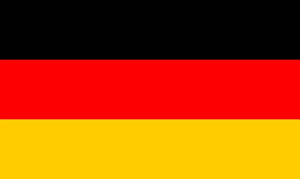 Offizielle Flagge Deutschlands Deutschland Fahne Torschüsse Rgb Farben Schwarz Volle — Stockvektor