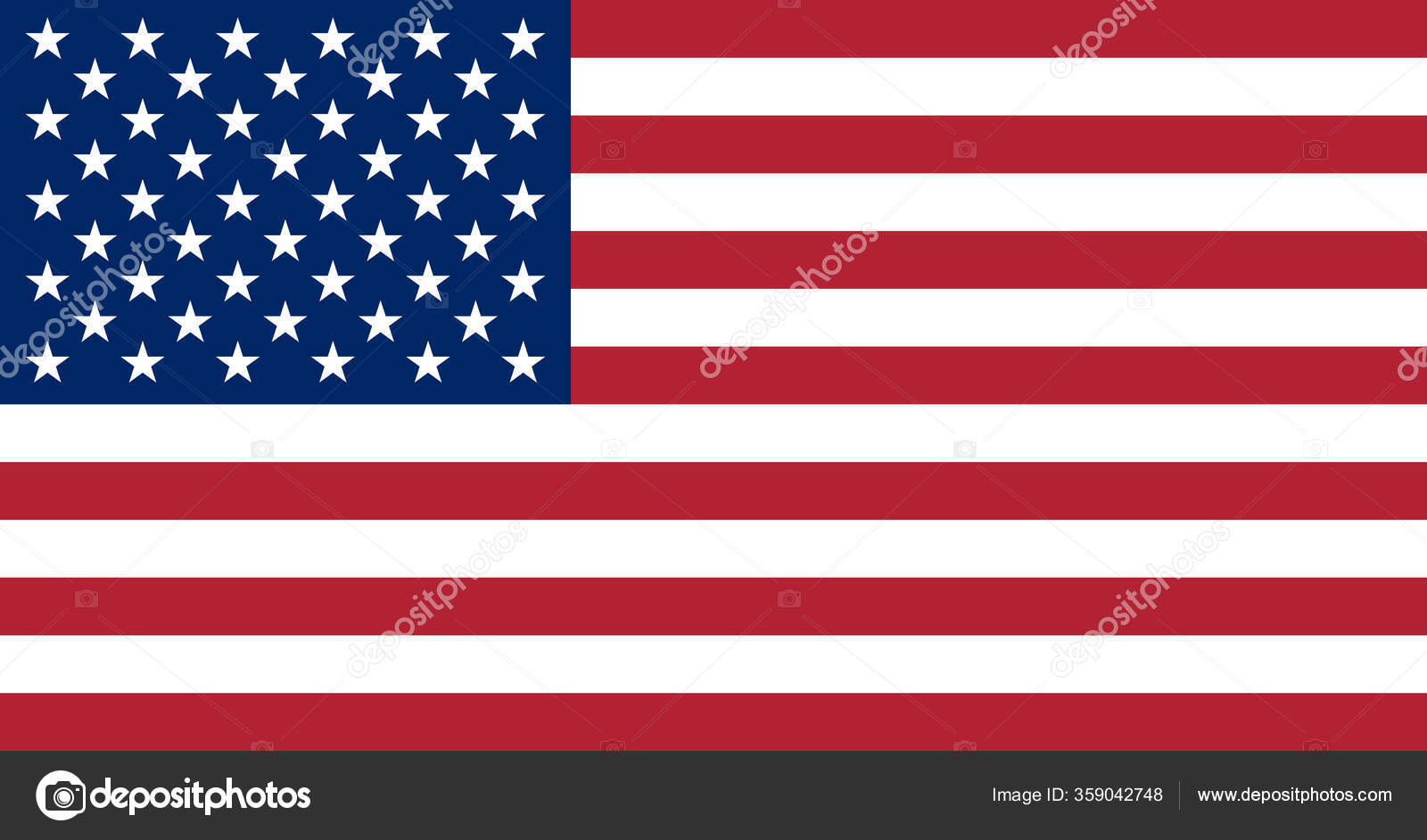 Bandeira Oficial Dos Eua Bandeira Dos Eua Com Proporções Cores imagem  vetorial de ivn3da© 359042748