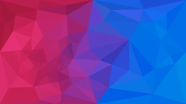 Mischen Roter Und Blauer Dreieckiger Hintergrund Geometrisches Zerknittertes Dreieck Mit — Stockvektor