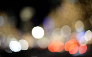 şehir ışıkları, arka plan bulanık