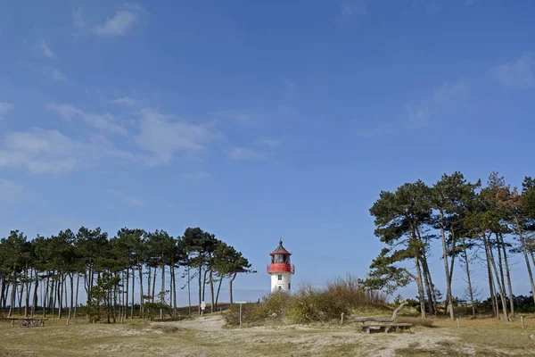 Leuchtturm Gellen Auf Hiddensee Ostsee — Stockfoto