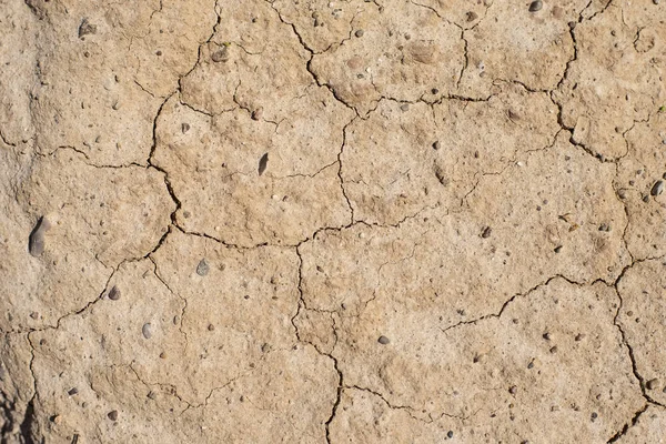 Soyut Arkaplan Olarak Kumda Kuru Çatlaklar — Stok fotoğraf