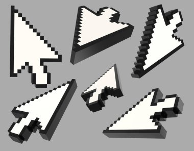3D piksel ok imleci