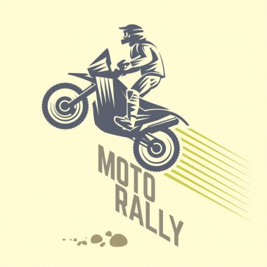 Moto ralli. Spor amblemi