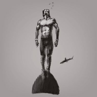 Freediver monofin ile su altında