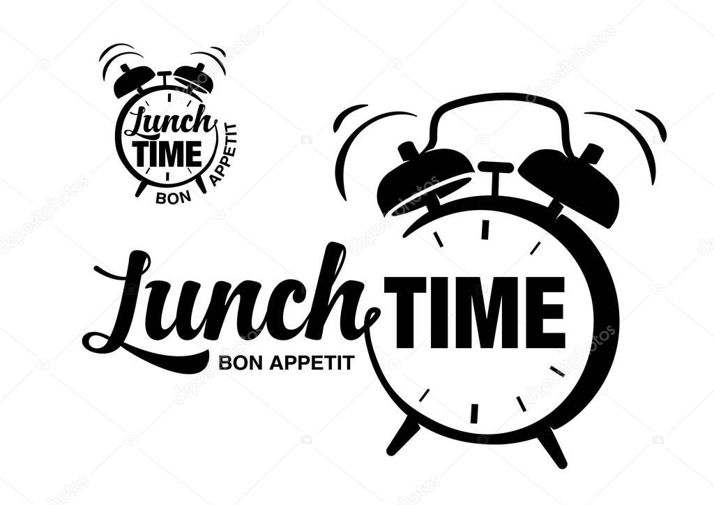 Lunch time. Lettering