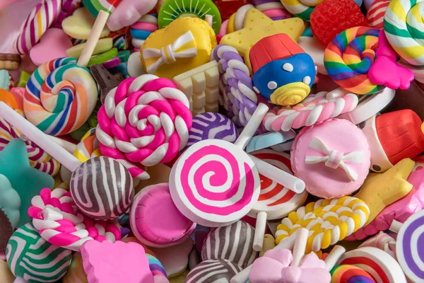 장난감. 사탕 배경 — 스톡 사진
