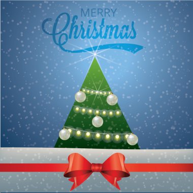 Vektör çizim Noel ve yeni yıl Christma dekore edilmiş.