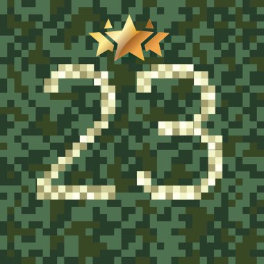 Vektör resim 23 Şubat erkek tatil için 