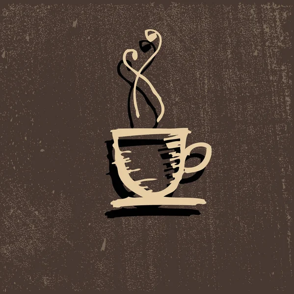 Wektor ikona filiżanka kawy, Kawa, napoje — Wektor stockowy