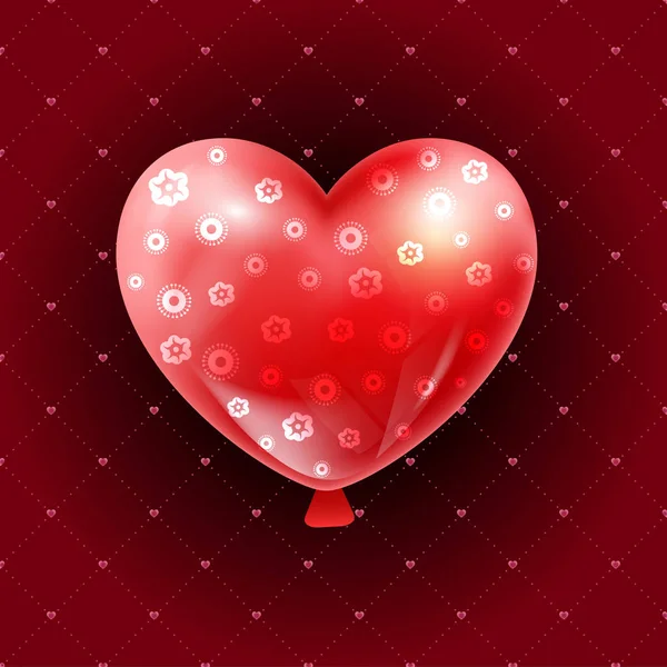 バレンタインデー イラスト カード背景幸せなバレンタインのダ — ストックベクタ