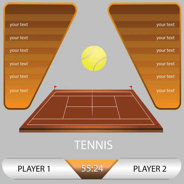 矢量图的网球锦标赛 — 图库矢量图片