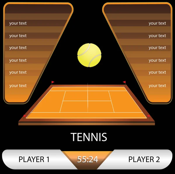 矢量图的网球锦标赛 — 图库矢量图片