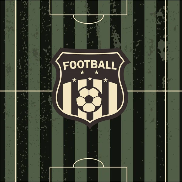 vektör çizim futbol amblem futbol sahası 