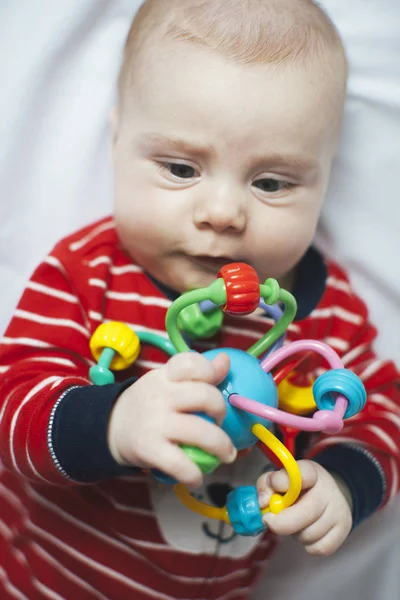 Close Portrait Newborn Baby Boy — Stock Photo, Image