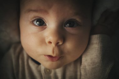 Kapan portre, yeni doğmuş bebek.
