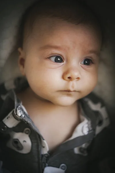 Retrato Cerca Bebé Recién Nacido — Foto de Stock