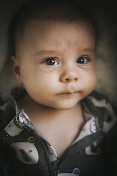 Retrato Cerca Bebé Recién Nacido — Foto de Stock