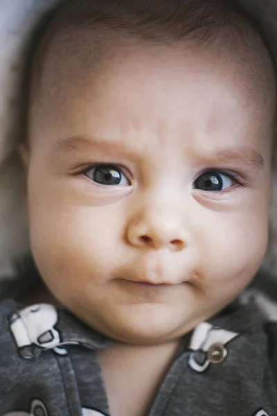 Close Portrait Newborn Baby Boy — Stock Photo, Image