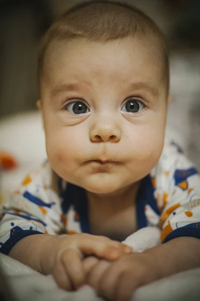 Retrato Cerca Bebé Recién Nacido — Foto de Stock