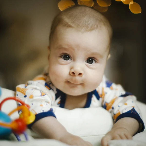 Retrato Cerca Bebé Recién Nacido — Foto de Stock