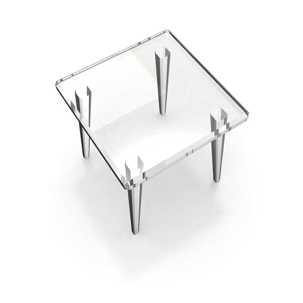 Izolované transparentní stolička — Stock fotografie