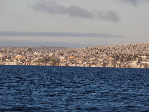 Margem Oposta Lago — Fotografia de Stock