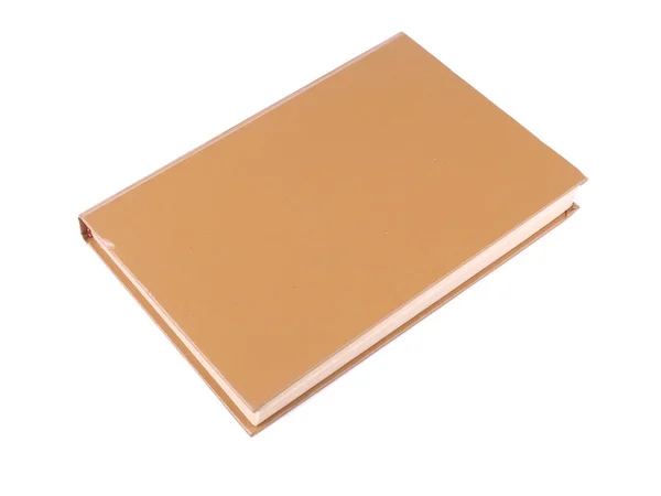 Libro marrone su sfondo bianco — Foto Stock