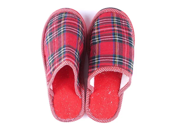 Slippers op een witte achtergrond — Stockfoto