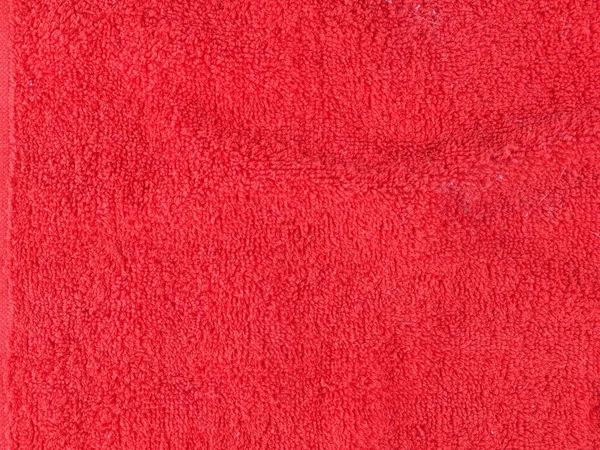 Rode handdoek op een wit — Stockfoto
