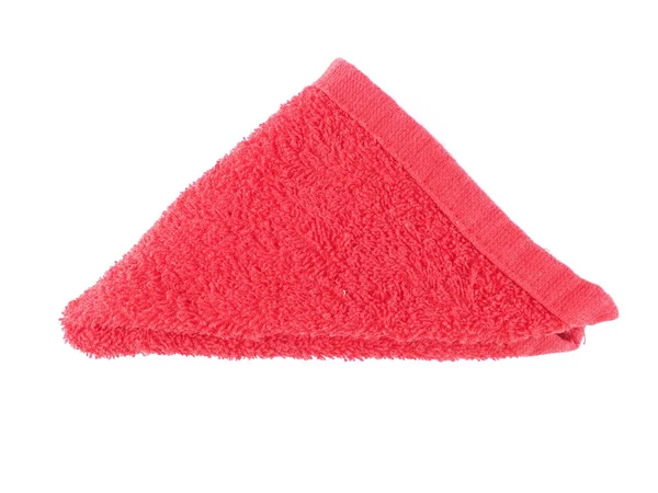 Red towel on a white — Stock Photo, Image