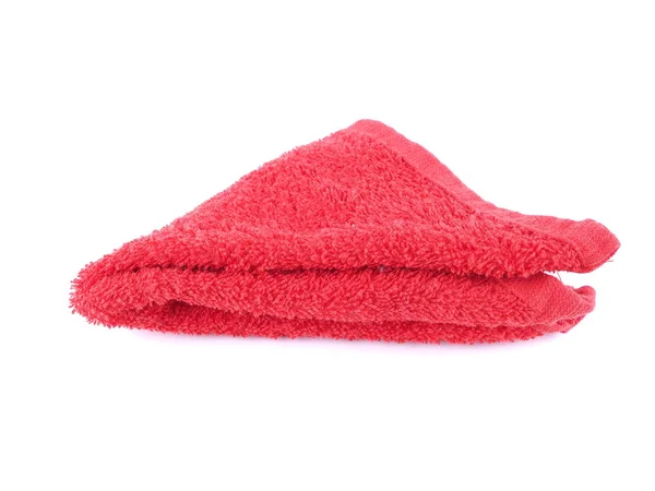 Red towel on a white — Stock Photo, Image