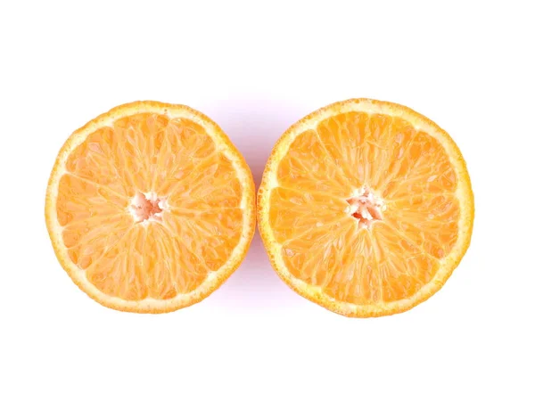 Tangerine on a white background — Stock Photo, Image