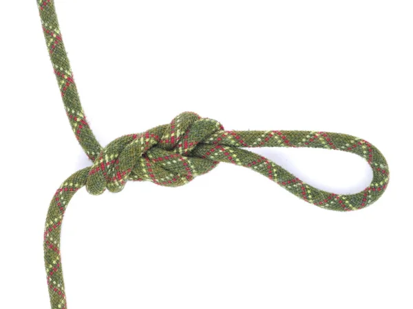 Rope knot on a white background — Stock Photo, Image