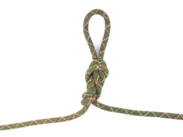 Rope knot on a white background — Stock Photo, Image