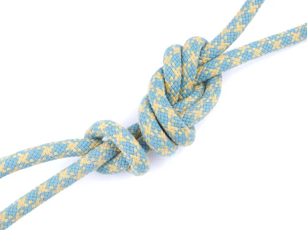 Rope knot on a white background — Stock Photo, Image