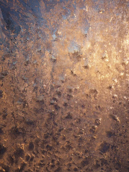 Ice pattern on glass — Stock Photo, Image