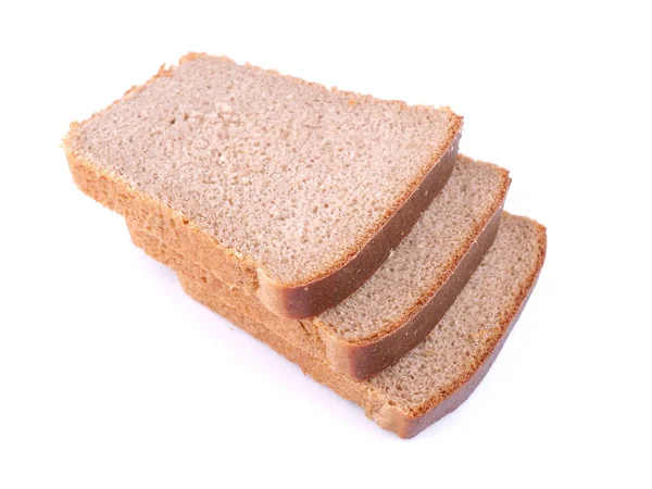 Хлеб на белом фоне — стоковое фото