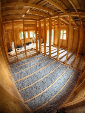 Çerçeve ev içinde döşeme