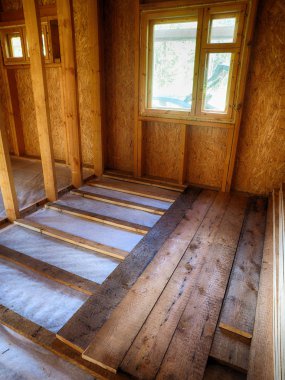 Çerçeve ev içinde döşeme