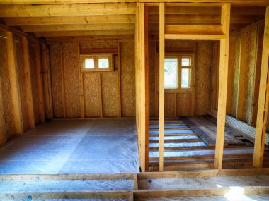 Çerçeve ev içinde döşeme