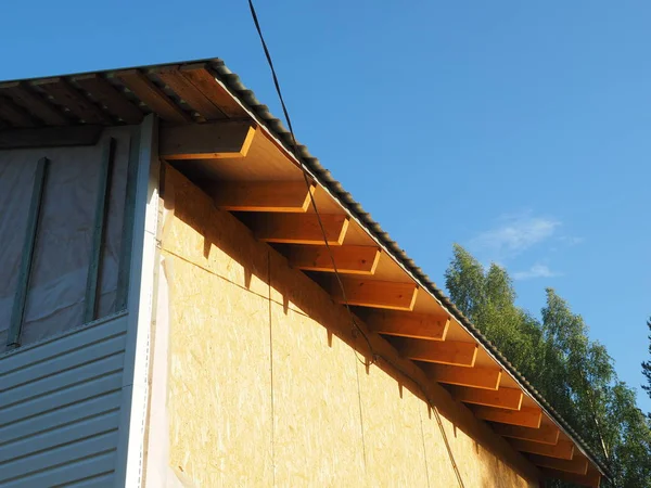 Gebouw frame huis — Stockfoto