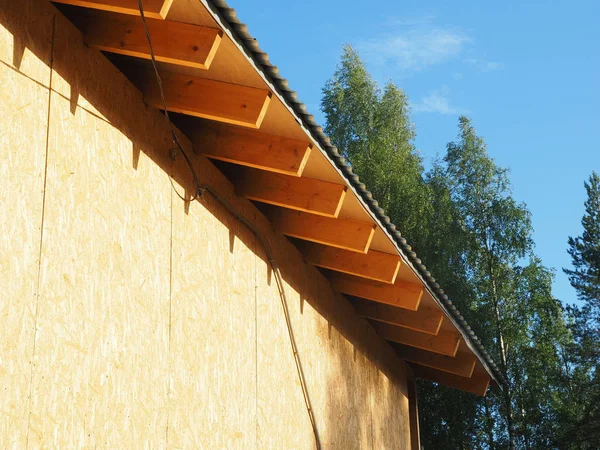 Gebouw frame huis — Stockfoto