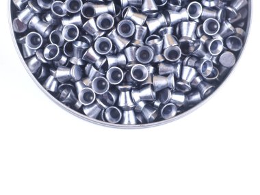 Beyaz bir arka plan üzerinde airgun madde işaretleri