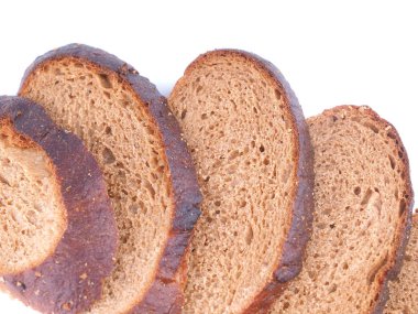 ekmek beyaz arkaplanda